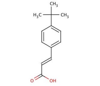 3-(4-tert-Butylbenzene)prop-2-enoic Acid (CAS 1208-65-7) - chemical structure image