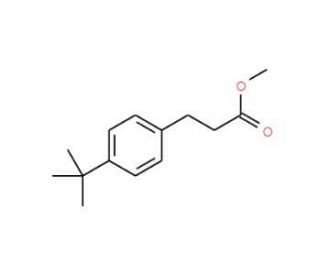 3-(4-tert-Butylbenzene)propionic Acid, Methyl Ester (CAS 1211-99-0) - chemical structure image