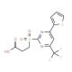 3-(4-Thiophen-2-yl-6-trifluoromethyl-pyrimidine-2-sulfonyl)-propionic acid - chemical structure image