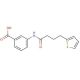 3-[4-(thiophen-2-yl)butanamido]benzoic acid - chemical structure image