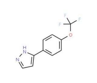 3-[4-(Trifluoromethoxy)phenyl]-1H-pyrazole - chemical structure image