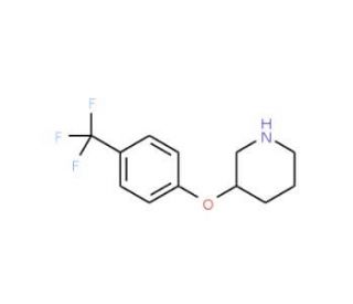 3-[4-(Trifluoromethyl)phenoxy]piperidine (CAS 902836-91-3) - chemical structure image