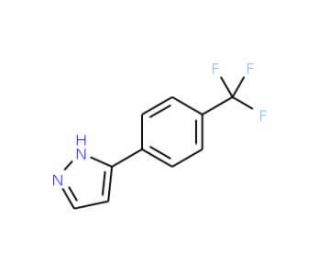 3-[4-(Trifluoromethyl)phenyl]-1H-pyrazole (CAS 362601-71-6) - chemical structure image
