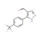 3-[4-(Trifluoromethyl)phenyl]-1H-pyrazole-4-carboxaldehyde (CAS 306936-65-2) - chemical structure image