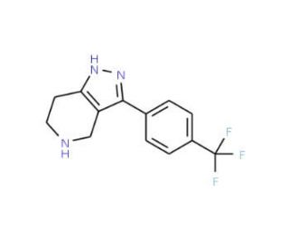 3-[4-(Trifluoromethyl)phenyl]-4,5,6,7-tetrahydro-1H-pyrazolo[4,3-c]pyridine - chemical structure image