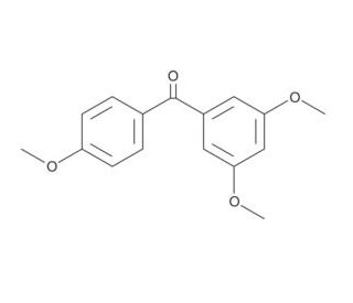 3,4&prime;,5-Trismethoxybenzophenone (CAS 94709-12-3) - chemical structure image