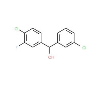 3,4&prime;-Dichloro-3&prime;-fluorobenzhydrol - chemical structure image