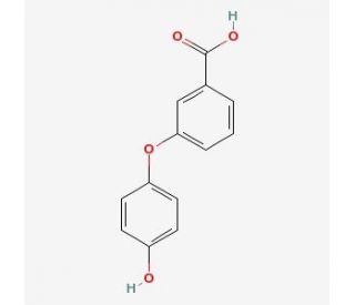 3-(4&prime;-Hydroxy)phenoxybenzoic Acid (CAS 35065-12-4) - chemical structure image