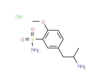 3-(4′-Methoxy-3′-sulfonamidophenyl)-2-propylamine, Hydrochloride (CAS 86225-65-2) - chemical structure image