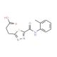 3-(5-{[(2-Methylphenyl)amino]carbonyl}-1,3,4-thiadiazol-2-yl)propanoic acid - chemical structure image