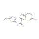 3-(5-{[(5-Ethyl-1,3,4-thiadiazol-2-yl)amino]-carbonyl}-1,3,4-thiadiazol-2-yl)propanoic acid - chemical structure image