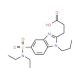 3-{5-[(diethylamino)sulfonyl]-1-propyl-1H-benzimidazol-2-yl}propanoic acid - chemical structure image