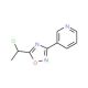 3-[5-(1-chloroethyl)-1,2,4-oxadiazol-3-yl]pyridine - chemical structure image