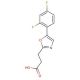 3-[5-(2,4-difluorophenyl)-1,3-oxazol-2-yl]propanoic acid - chemical structure image