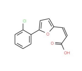 3-[5-(2-Chlorophenyl)-2-furyl]acrylic acid - chemical structure image