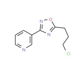3-[5-(3-chloropropyl)-1,2,4-oxadiazol-3-yl]pyridine - chemical structure image