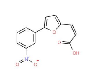3-[5-(3-Nitro-phenyl)-furan-2-yl]-acrylic acid - chemical structure image