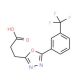3-{5-[3-(trifluoromethyl)phenyl]-1,3,4-oxadiazol-2-yl}propanoic acid - chemical structure image