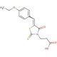 3-[5-(4-Ethoxy-benzylidene)-4-oxo-2-thioxo-thiazolidin-3-yl]-propionic acid - chemical structure image