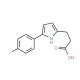 3-[5-(4-Fluoro-phenyl)-1H-pyrrol-2-yl]-propionic acid (CAS 432496-81-6) - chemical structure image