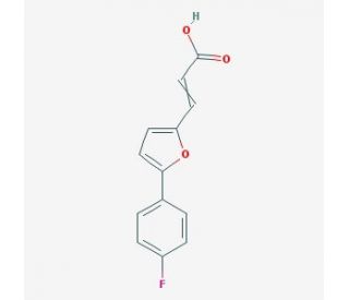 3-[5-(4-fluorophenyl)furan-2-yl]prop-2-enoic acid - chemical structure image