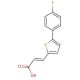 3-[5-(4-fluorophenyl)thien-2-yl]acrylic acid - chemical structure image