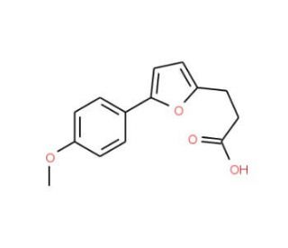 3-[5-(4-methoxyphenyl)-2-furyl]propanoic acid (CAS 24098-77-9) - chemical structure image