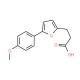 3-[5-(4-methoxyphenyl)-2-furyl]propanoic acid (CAS 24098-77-9) - chemical structure image
