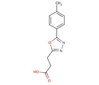 3-[5-(4-methylphenyl)-1,3,4-oxadiazol-2-yl]propanoic acid - chemical structure image