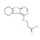3-(5,6,7,8-Tetrahydro-benzo[4,5]thieno-[2,3-d]pyrimidin-4-ylamino)-propionic acid - chemical structure image