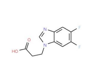 3-(5,6-difluoro-1H-1,3-benzodiazol-1-yl)propanoic acid - chemical structure image