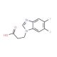 3-(5,6-difluoro-1H-1,3-benzodiazol-1-yl)propanoic acid - chemical structure image