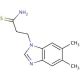 3-(5,6-dimethyl-1H-1,3-benzodiazol-1-yl)propanethioamide - chemical structure image