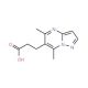 3-{5,7-dimethylpyrazolo[1,5-a]pyrimidin-6-yl}propanoic acid - chemical structure image