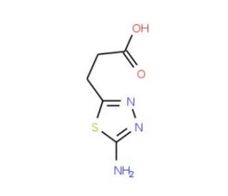3-(5-Amino-[1,3,4]thiadiazol-2-yl)-propionic acid - chemical structure image