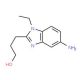 3-(5-Amino-1-ethyl-1H-benzoimidazol-2-yl)-propan-1-ol - chemical structure image
