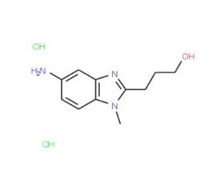 3-(5-Amino-1-methyl-1H-benzoimidazol-2-yl)-propan-1-ol dihydrochloride - chemical structure image