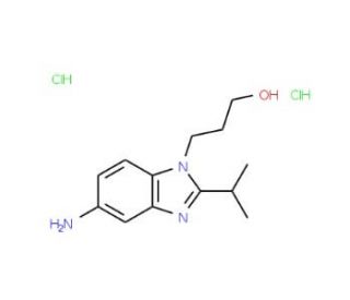 3-(5-Amino-2-isopropyl-benzoimidazol-1-yl)-propan-1-ol dihydrochloride - chemical structure image