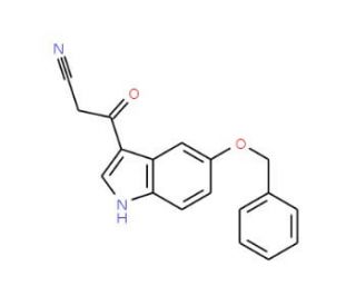 3-(5-Benzyloxyindol-3-yl)-3-oxopropanenitrile - chemical structure image