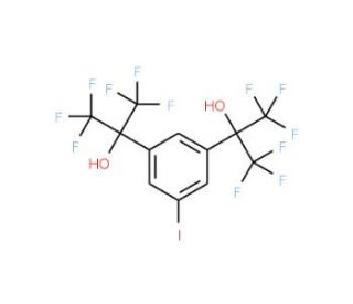 3,5-Bis(2-hydroxyhexafluoroisopropyl)iodobenzene (CAS 53173-72-1) - chemical structure image