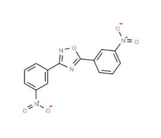 3,5-Bis(3-nitrophenyl)-1,2,4-oxadiazole (CAS 74229-71-3) - chemical structure image