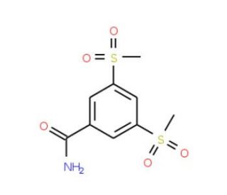 3,5-Bis(methylsulfonyl)benzamide (CAS 849924-85-2) - chemical structure image