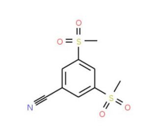 3,5-Bis(methylsulfonyl)benzonitrile (CAS 169696-83-7) - chemical structure image