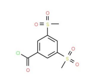 3,5-Bis(methylsulfonyl)benzoyl chloride (CAS 90649-99-3) - chemical structure image