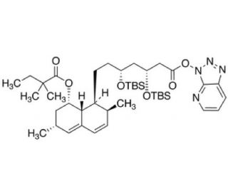 3,5-Bis(TBDMS) Simvastatin Hydroxy Acid 7-Azabenzotriazole Ester - chemical structure image