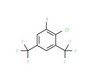 3,5-Bis(trifluoromethyl)-2-chloroiodobenzene - chemical structure image
