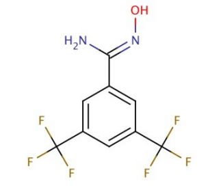 3,5-Bis(trifluoromethyl)benzamidoxime (CAS 72111-09-2) - chemical structure image