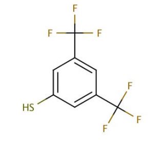 3,5-Bis(trifluoromethyl)benzenethiol (CAS 130783-02-7) - chemical structure image