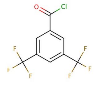 3,5-Bis(trifluoromethyl)benzoyl chloride (CAS 785-56-8) - chemical structure image