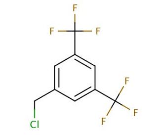 3,5-Bis(trifluoromethyl)benzyl chloride (CAS 75462-59-8) - chemical structure image